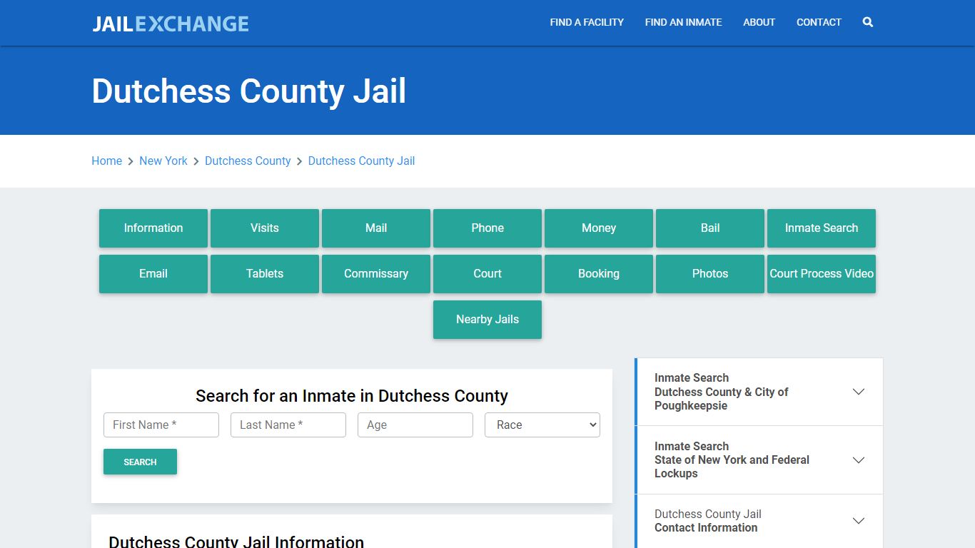 Dutchess County Jail Roster Lookup, NY, Inmate Search